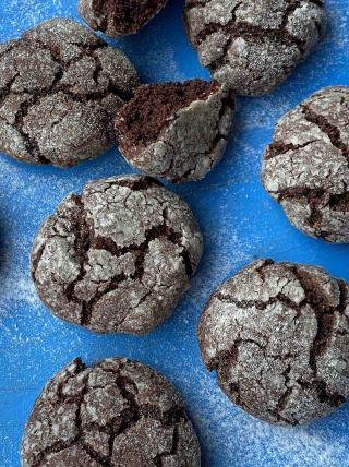 Chocolade craquelé kardemom koekjes2