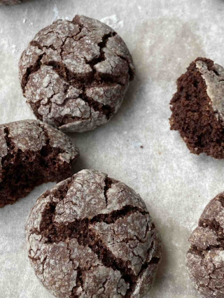 Chocolade craquelé kardemom koekjes2